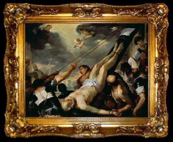 framed  Luca Giordano Crucifixion of St Peter, ta009-2